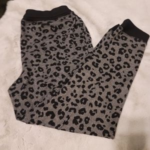 Thin Leopard Print Lounge Joggers With 